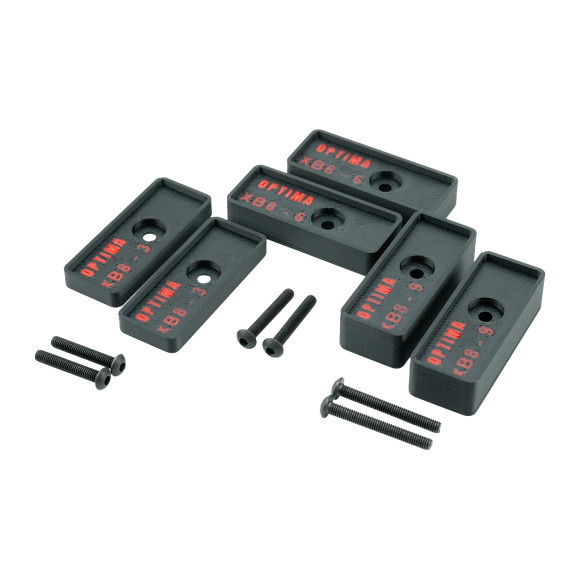 Wing extensions Xray XB8 (3-6-9mm) - OPTIMA - POX801