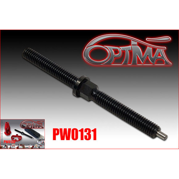 Steel screw axle for PW0130 (black) - OPTIMA - PW0131