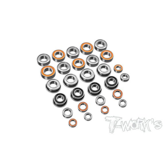 Precision Ball Bearing Set Rc8B4.1 (28Pcs) - T-WORKS - BBS-RC8B4.1