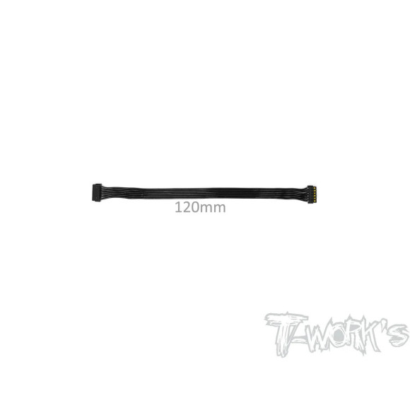 Bl Motor Flat Sensor Cable 120mm (Black) - T-WORKS - EA-038-120