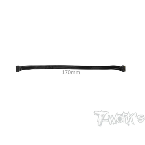 Bl Motor Flat Sensor Cable 170mm (Black) - T-WORKS - EA-038-170