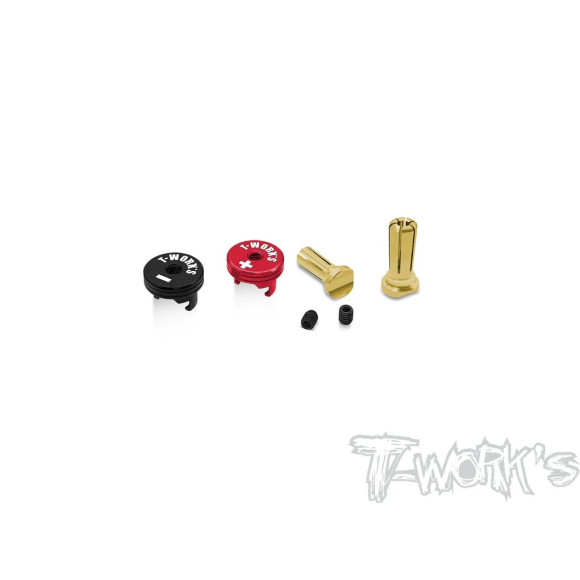 Heatsink Connector 5mm Long - Black/Red - T-WORKS - EA-040-5BRL