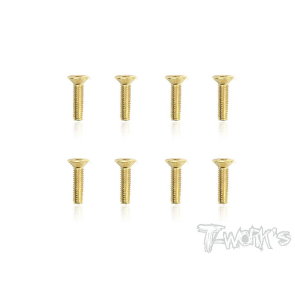 Screws Gold Chc 4X16mm (6) - T-WORKS - GSS-416C