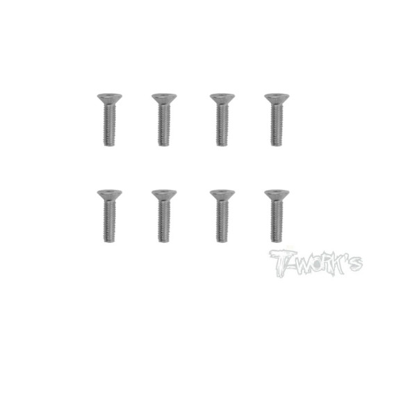 Screws Nickel Fhc 4X10mm (10) - T-WORKS - NSS-410C