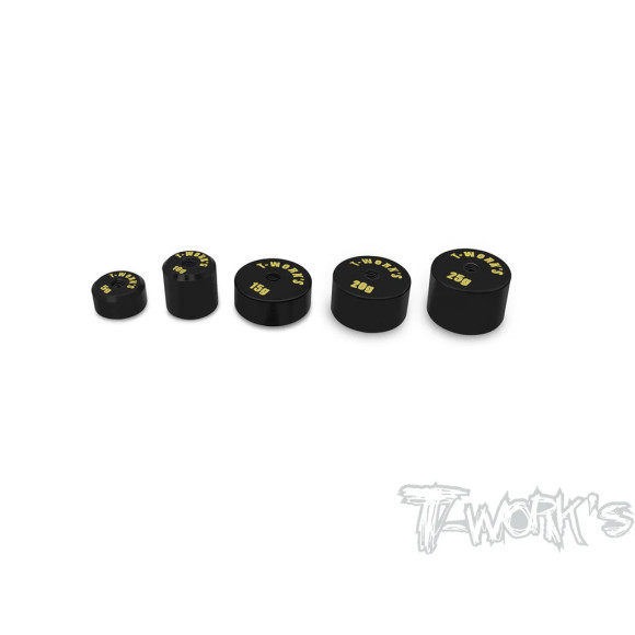 Precision Balancing Brass Weights - 5,10,15,20,25G - T-WORKS - TA-081