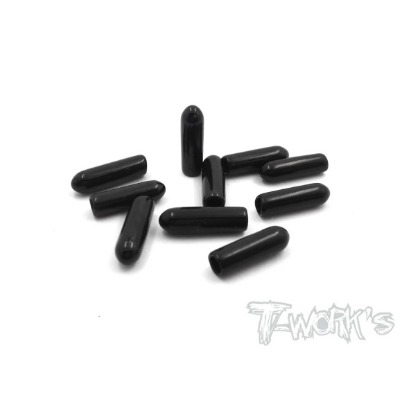 Antenna Tube Cap (Black) 10Pcs.  - T-WORKS - TA-112BK