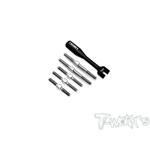 64 Titanium Turnbuckle Set (For Xray X4 2023/2024) - T-WORKS - TB-279