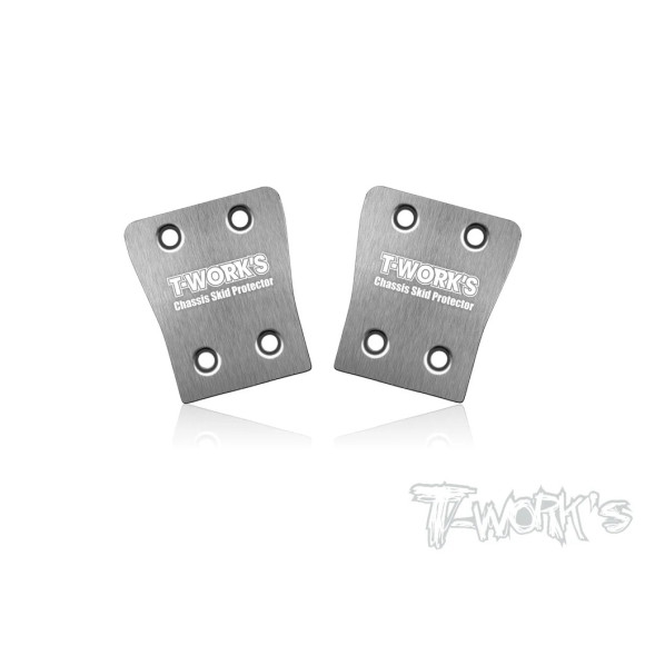 Steel Rear Chassis Skid (Xray Xb8) 2Pcs. - T-WORKS - TO-220-XB823