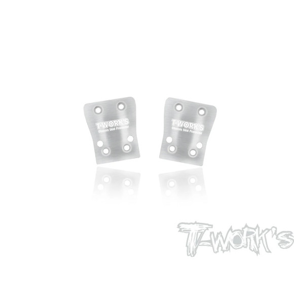 Steel Rear Chassis Skid (Xray XB8 2026) 2pcs. - T-WORKS -TO-220-XB826