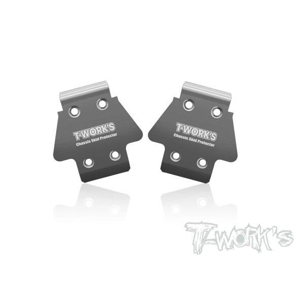 Stainless Steel Front Chassis Skid Rc8B4 - T-WORKS - TO-235-RC8B4