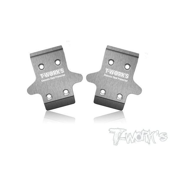 Steel Front Chassis Skid (Xray Xb8) 2Pcs. - T-WORKS - TO-235-XB823