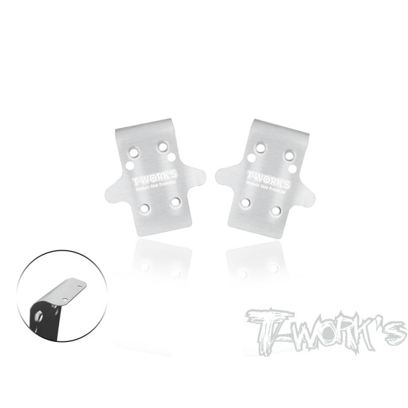 Steel Front Chassis Skid (Xray XB8 2026) 2pcs. -T-WORKS -TO-235-XB826