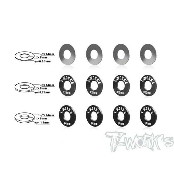 Front Track Width Adj. Spacer - T-WORKS - TO-248-A