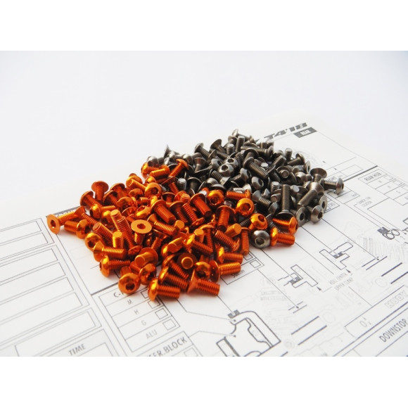  T4'18 Titan/Alloy Hex Socket Screw Set - HIRO SEIKO - 48200