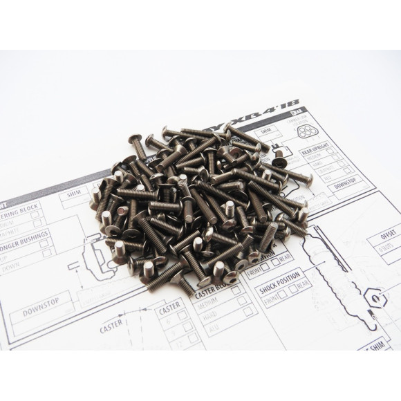  Xb4'18 Titanium Hex Socket Screw Set - HIRO SEIKO - 48202
