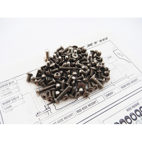  X1'18 Titanium Hex Socket Screw Set - HIRO SEIKO - 48208