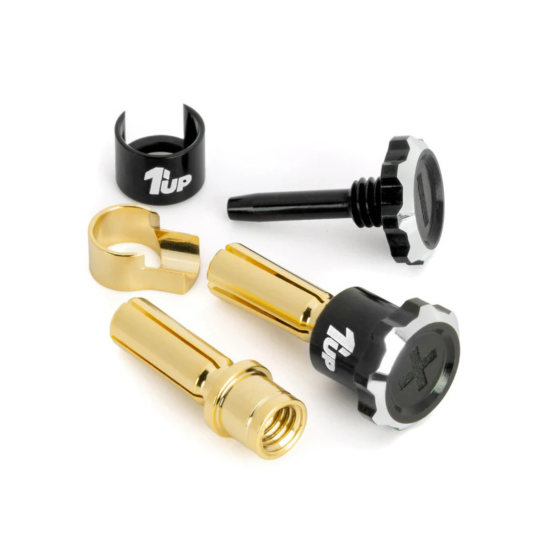 Prises PK5 avec vis sécurité - Noir/Noir - 1UP - 1UP-190450