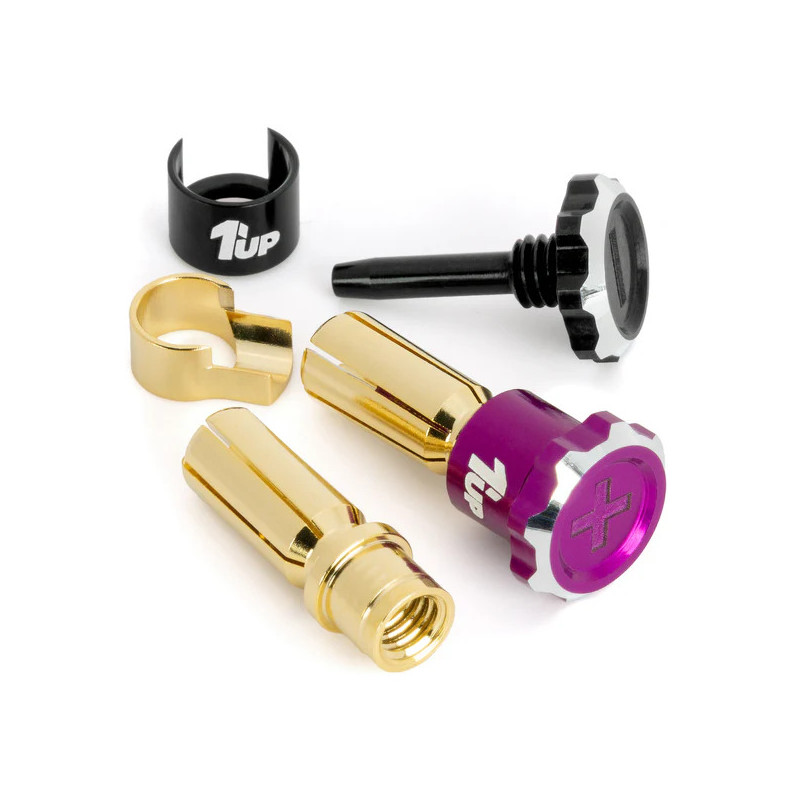 Prises PK5 avec vis sécurité - Noir/Violet - 1UP - 1UP-190453