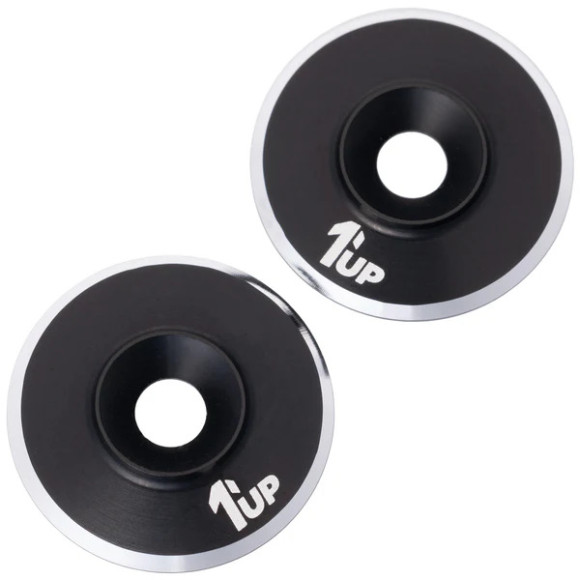 LowPro Wing Washers - M3 - 2pcs - Black Shine - 1UP - 1UP-820021