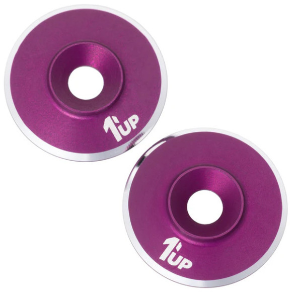 LowPro Wing Washers - M3 - 2pcs - Purple Shine - 1UP - 1UP-820321
