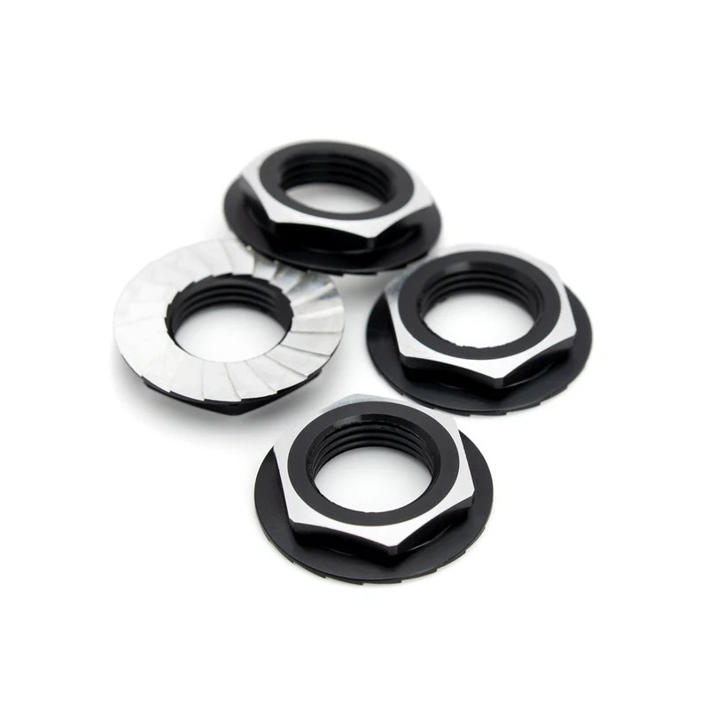 Lockdown 17mm Wheel Nuts - 4pcs - Black - 1UP - 1UP-87010