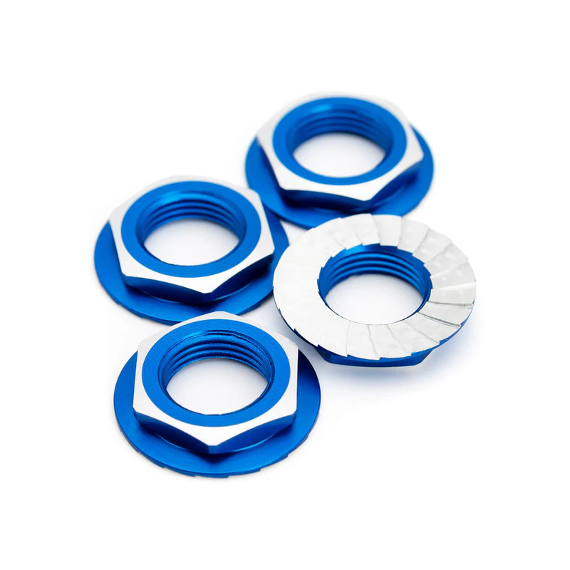 Lockdown 17mm Wheel Nuts - 4pcs - Blue - 1UP - 1UP-87011