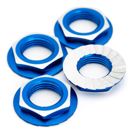 Lockdown 17mm Wheel Nuts - 4pcs - Blue - 1UP - 1UP-87011