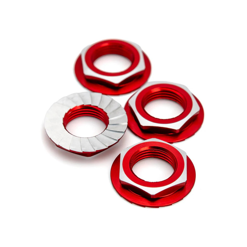 Ecrous de roue 17mm - Rouge (4) - 1UP - 1UP-87015