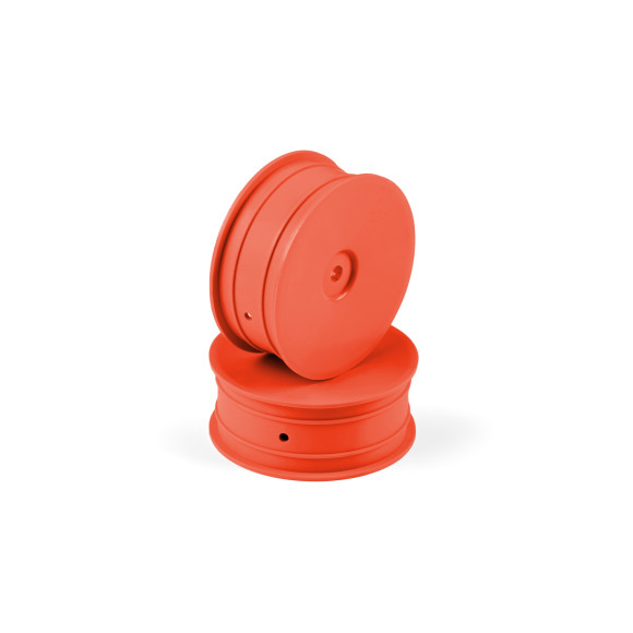 1/10 Off-Road Wheel - 2Wd – Front – Orange (2) - HUDY - 803210-O