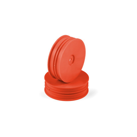1/10 Off-Road Wheel - 2Wd Front Narrow –Orange (2) - HUDY - 803220-O