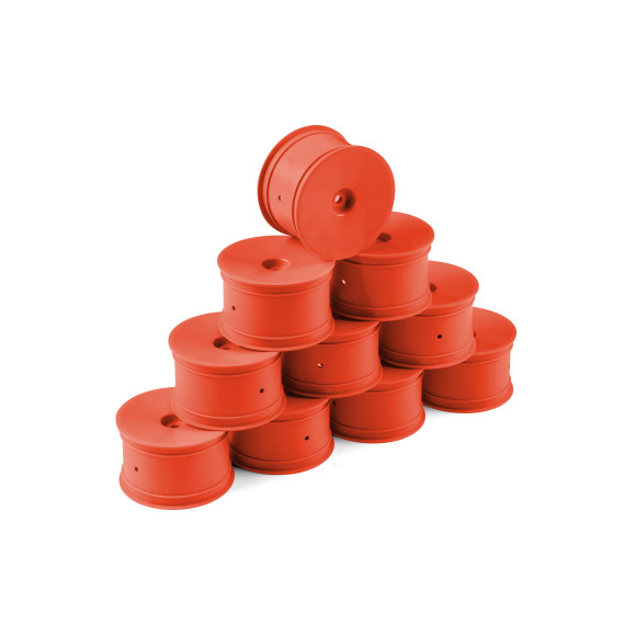 1/10 Off-Road Wheel - 2Wd/4Wd – Rear – Orange (10) - HUDY - 803241-O