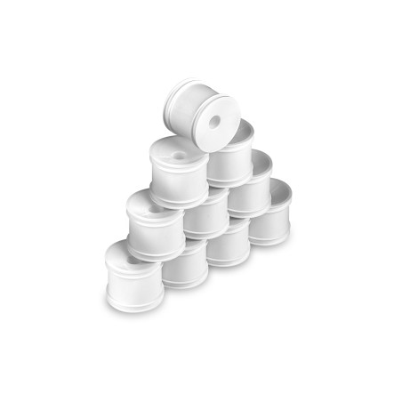 HUDY 1/10 OFF-ROAD WHEEL - STADIUM TRUCK – WHITE (10) - HUDY - 803251