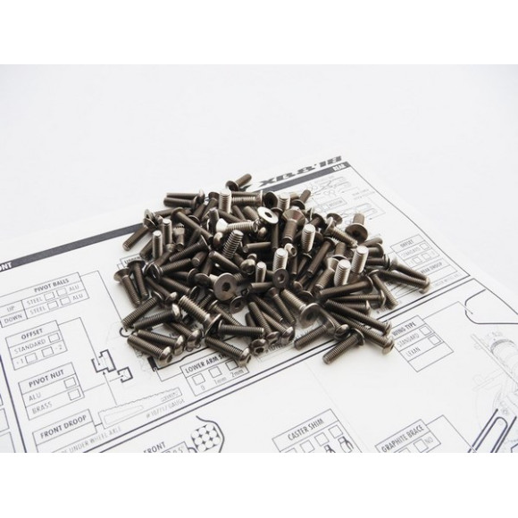  Xb8'18 Titanium Hex Socket Screw Set - HIRO SEIKO - 48225