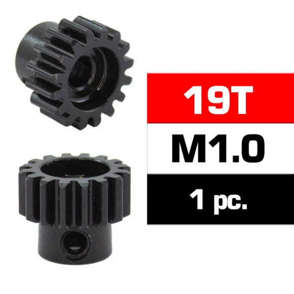 Hss Steel M1.0 Pinion Gear 19T W/5.0mm Bore - ULTIMATE - UR4310-19