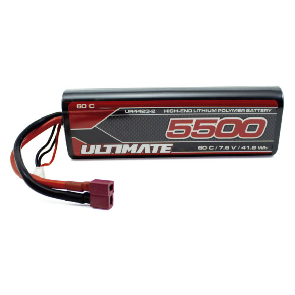 Lipo Hv Stick Hc 7.6V. 5500 Mah 60C T-Dean - ULTIMATE - UR4423-2