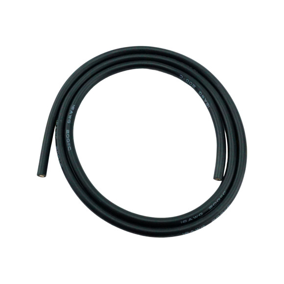 Câble silicone noir 16 AWG (50cm) - ULTIMATE - UR46119