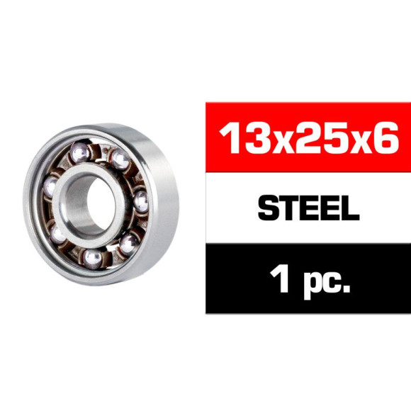 13X25X6mm Steel Hs Rear Engine Bearing (M4R) (1Pc) -ULTIMATE -UR7512