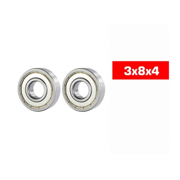 3X8X4mm Hs Metal Shielded Bearing Set (2Pcs) - ULTIMATE - UR7812-2