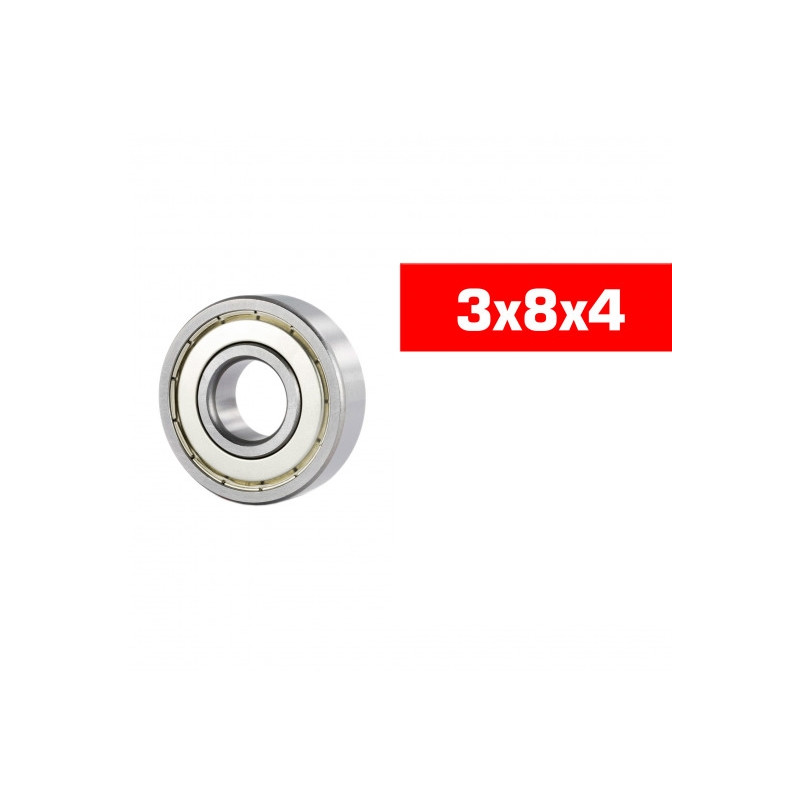 3X8X4mm Hs Metal Shielded Bearing Set (10Pcs) - ULTIMATE - UR7812