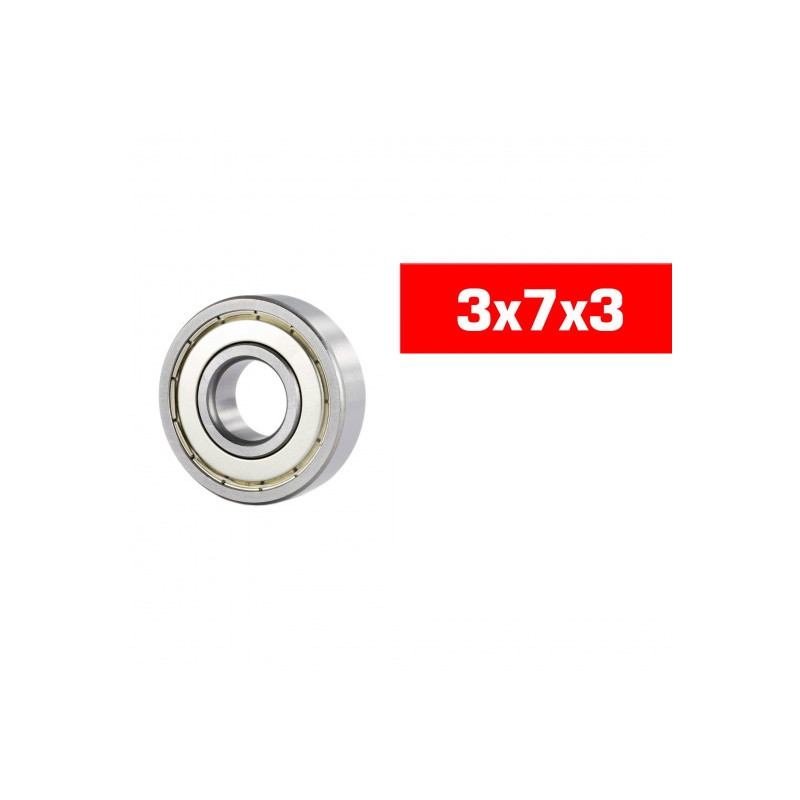 3X7X3mm Hs Metal Shielded Bearing Set (10Pcs) - ULTIMATE - UR7814