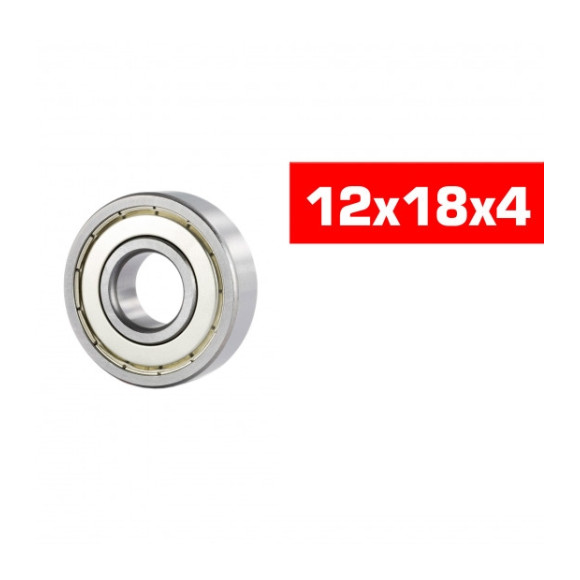 12X18X4mm Hs Metal Shielded Bearing Set (10Pcs) - ULTIMATE - UR7850