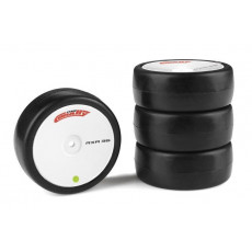 Pneus caoutchouc RXA 1/10 V2 - 36 shore (4) - CORALLY - C-14753-36