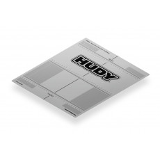 Autocollant 331x386mm pour Planche 1/10 TT - HUDY - 108660