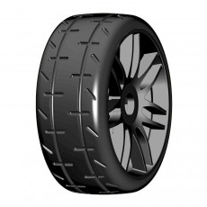 1:8 GT T01 REVO S2 XSoft - Mounted black wheels (2) - GRP - GTX01-S2