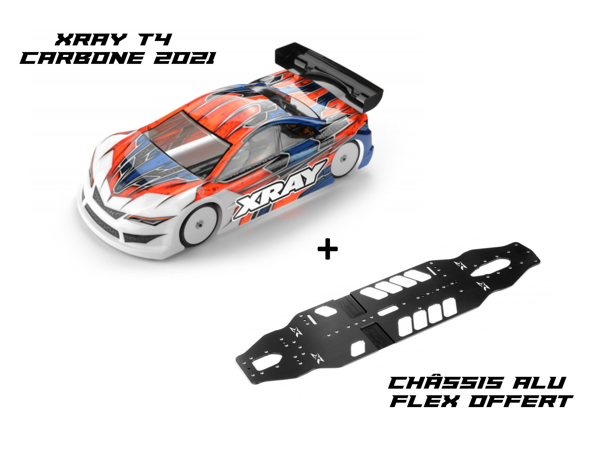 Combo Kit Xray T4 Carbone 21 Chassis Alu Flex Offert Combo Kit Xray T4 Carbone 21 Chassis Alu Flex Offert