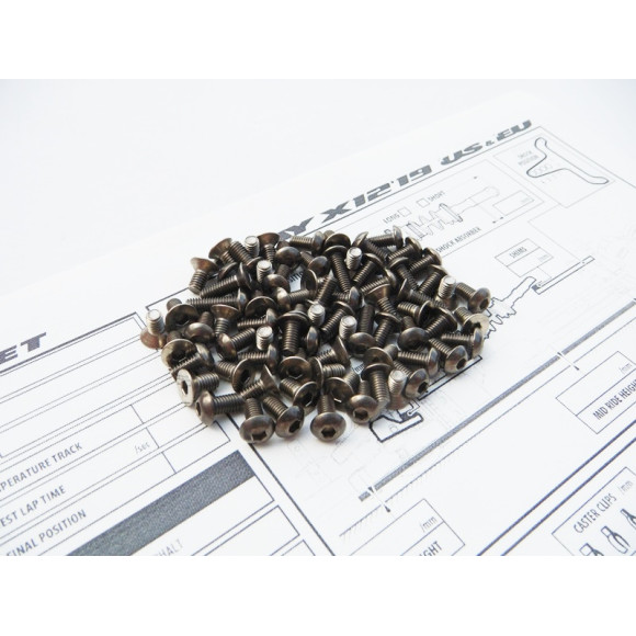  X12'19 Eu/Us Pro Titanium Hex Socket Screw Set - HIRO SEIKO - 48388
