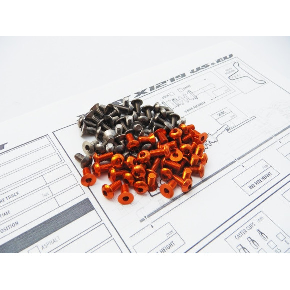  X12'19 Eu/Us Titan/Alloy Hex Socket Screw Set - HIRO SEIKO - 48389