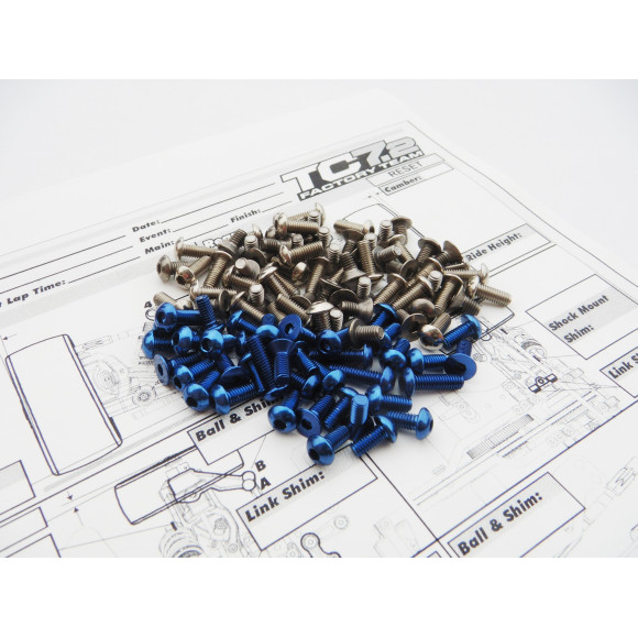  Rc10Tc7.1 Titan/Alum Hex Socket Screw Set - HIRO SEIKO - 48394