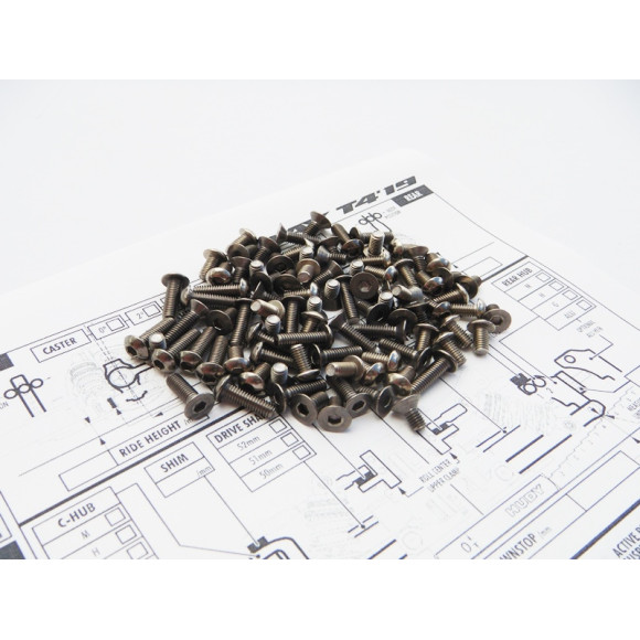  T4'19 Titanium Hex Socket Screw Set - HIRO SEIKO - 48395