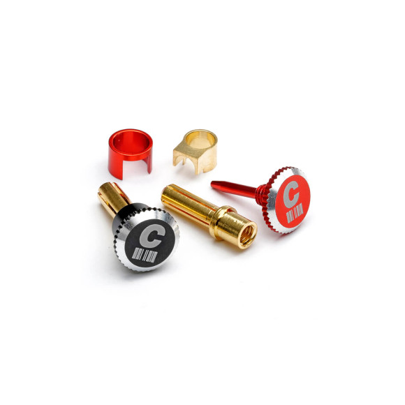 LOCKDOWN HEATSINK BULLET PLUG GRIPS WITH 4MM BULLETS - CENTRO - C0343